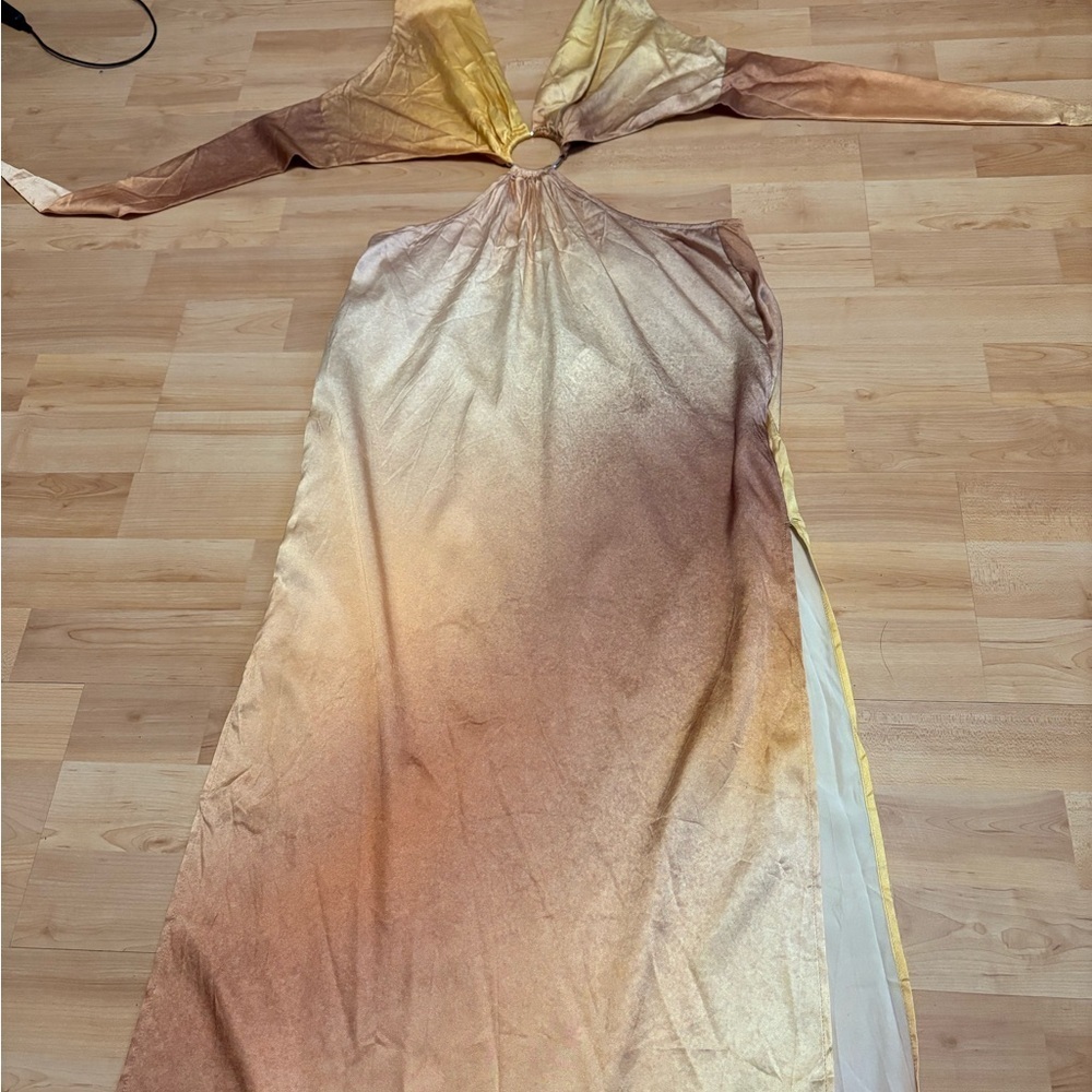 Silk Maison Gradient Halter Dress Small - Picture 3 of 8